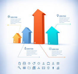 template in modern style for infographic vector