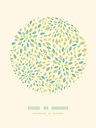 Leaf Circle Pattern - Abstract Texture vector image