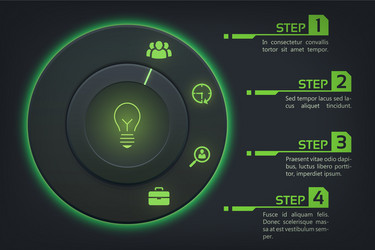 Abstract web infographic concept vector