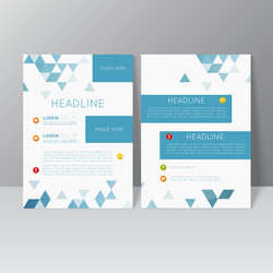 brochure template design vector