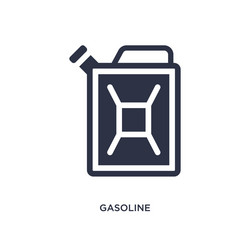 gasoline icon on white background simple element vector