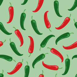 red and green chili pepper background vector