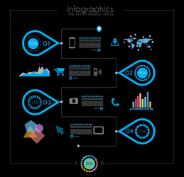 timeline to display your data with infographic vector image