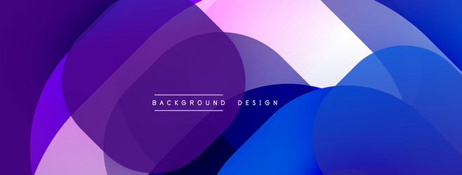 circular abstract design with overlapping vector image