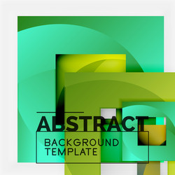 Geometric Color Square Abstraction vector image