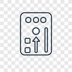 Intercom concept linear icon isolated vector