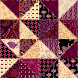 Patchwork Textile Pattern vector