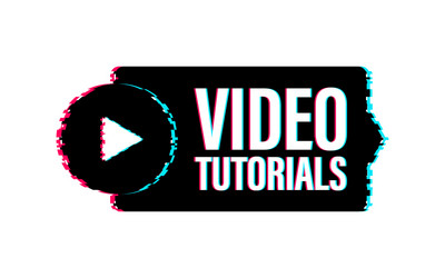 video tutorials icon concept study and learning vector image