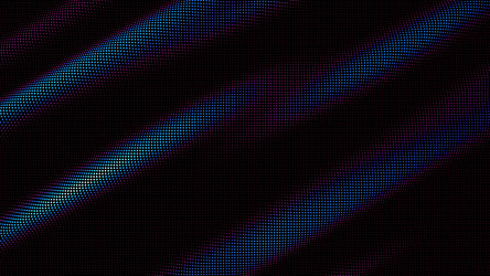 waves of colorful points digital data splash vector image