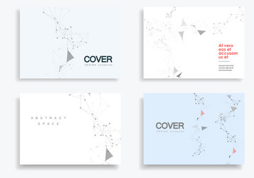 Abstract Atomic Network vector image