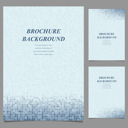 abstract geometric page template background set vector image