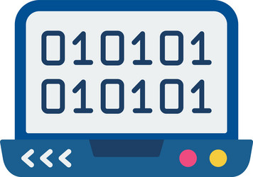 binary code icon vector image