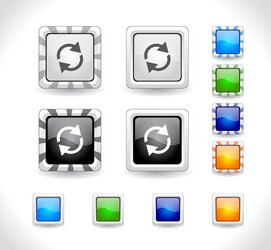 web design buttons vector image