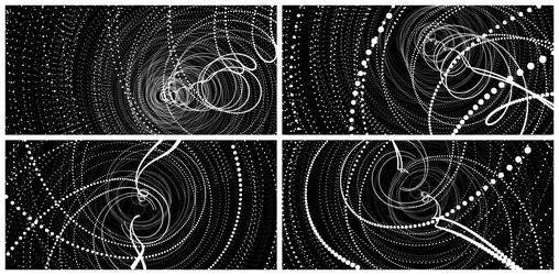 abstract science or technology background array vector image