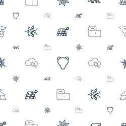 Big icons pattern seamless white background vector