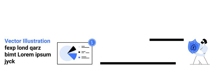 data analytics and cybersecurity concept vector image