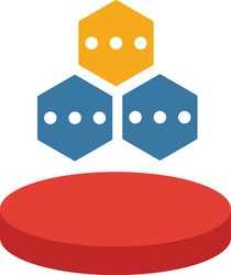data structure icon simple element from web vector image