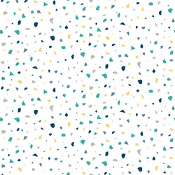 Terrazzo seamless pattern abstract repeated vector