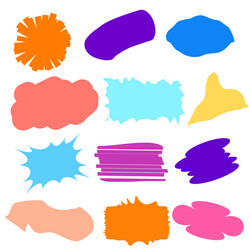 abstract design element set with geometric shapes vector image