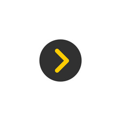 arrow sign icon next button navigation symbol vector image