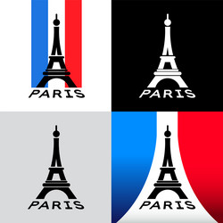 Eiffel Tower Paris Icon vector image