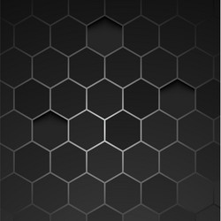 Chrome Hexagon Pattern Background vector image