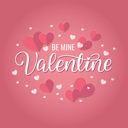 happy valentines day romantic greeting card Vector Image