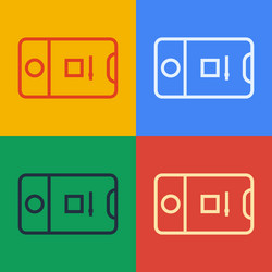pop art line mobile phone with record frame camera vector image