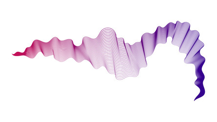 Abstract backdrop with wave gradient lines vector