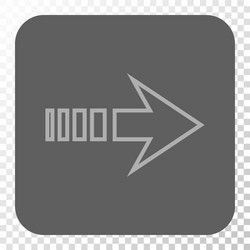 send right rounded square button vector image