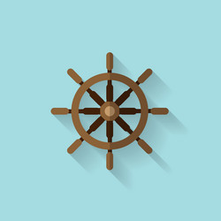 Wheel flat web icon vector