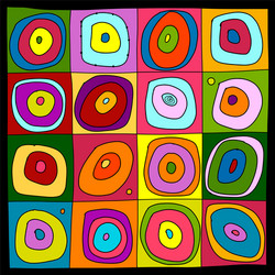 abstract circles seamless pattern for your design vector image
