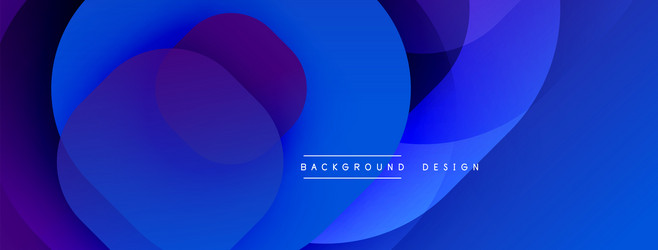 circular abstract design with overlapping vector image