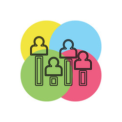 Exit poll concept icon element vector