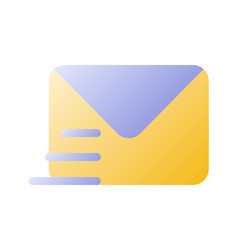 letter flat gradient two-color ui icon vector image