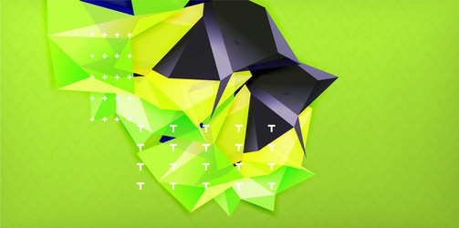 Triangular low poly background design vector