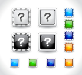 web design buttons vector image