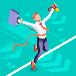 ambitious business change 55 job ambitions concept vector image