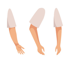 man character arms as constructor with separated vector image