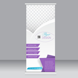 Roll Up Banner Stand - Abstract Background vector