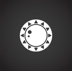 sun related icon on background for graphic and web vector image