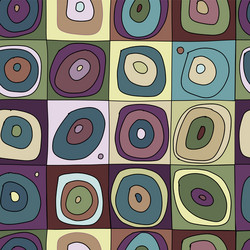 abstract circles seamless pattern for your design vector image