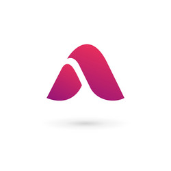 Letter a mosaic logo icon design template elements