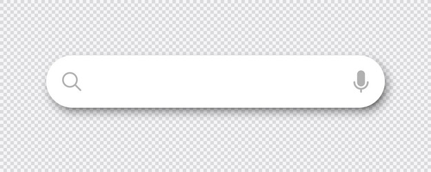 Modern Search Bar with Microphone Icon vector image