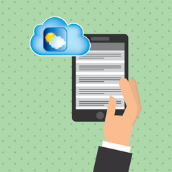 Cloud computing design vector