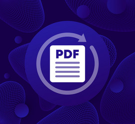 convert to pdf icon for web or apps vector image