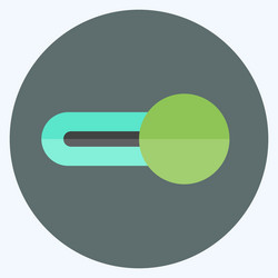 Icon switch on suitable for web interface symbol vector