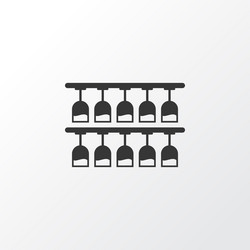 Rack with glasses icon symbol premium quality Vector Image