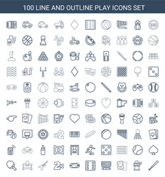 Play icons vector