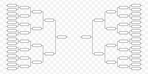 Team tournament bracket vector